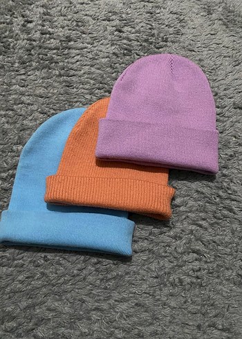 3lü Şapka mavi-mor-turuncu - Görsel 2