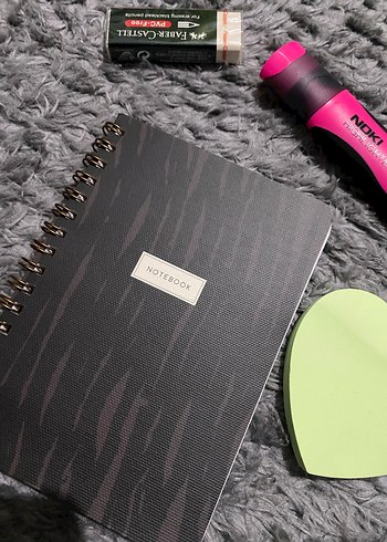 Not Defteri- Fosforlu Kalem- Silgi- Not Yaprakları - Görsel 2