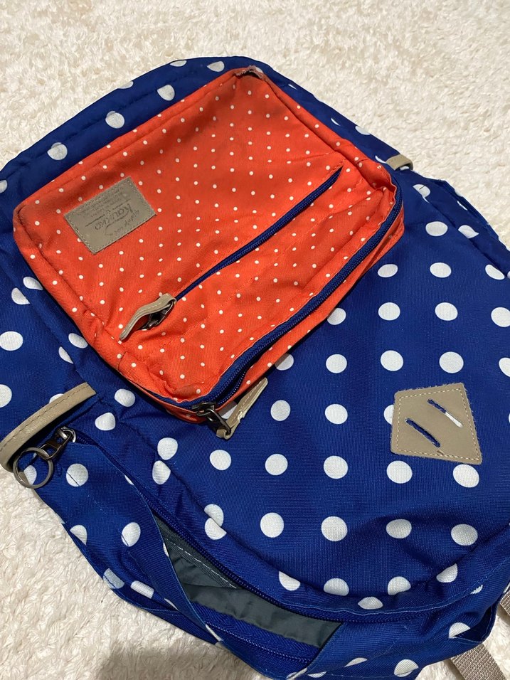 Renkli Puantiyeli Kadın Sırt Çantası - Görsel 3