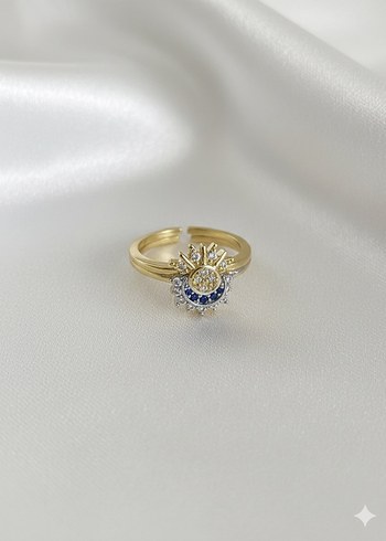 Parlak Altın Kadın Yüzük - Görsel 12