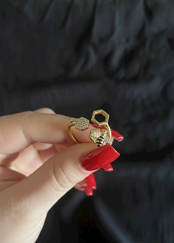 Parlak Altın Kadın Yüzük - Görsel 3