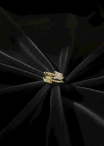 Parlak Altın Kadın Yüzük - Görsel 10