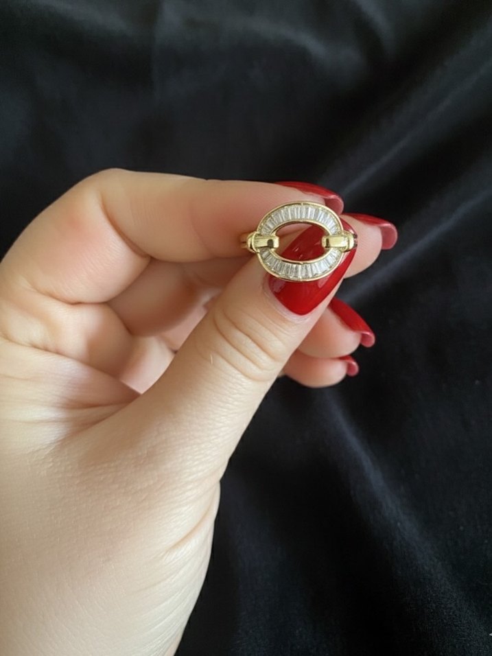 Parlak Altın Kadın Yüzük - Görsel 2