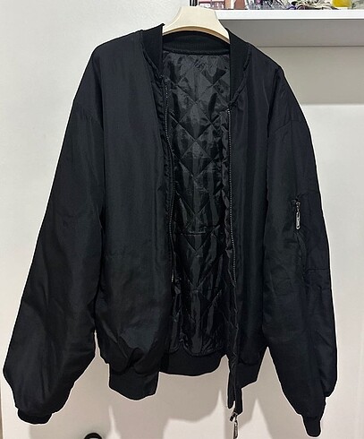 Siyah bomber ceket
