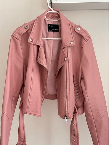 Pembe deri ceket
