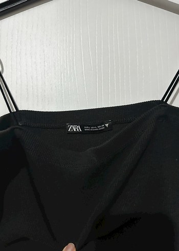 Zara Siyah Askılı Mini Elbise - Görsel 2