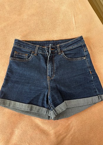 Kadın Kot Şort, dar kesim, Kısa - Görsel 2