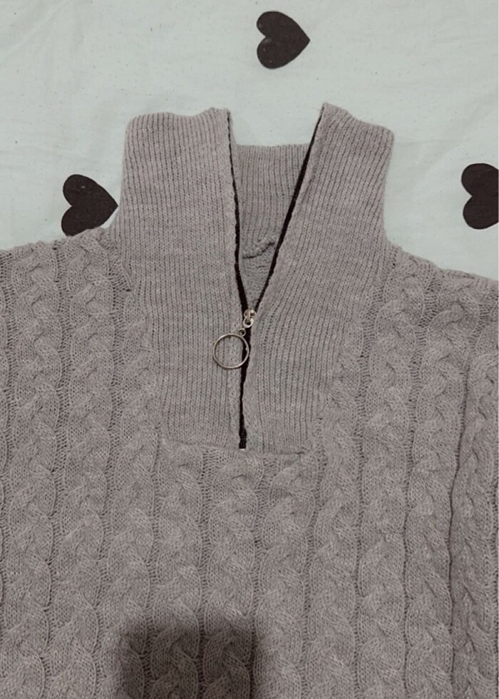 Tesettür triko tunik - Görsel 3