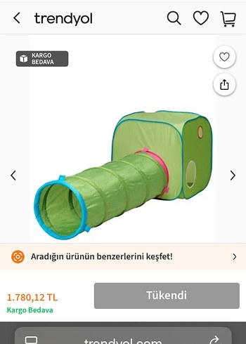 İkea busa oyun tüneli ve çadır