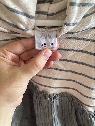 24-36 Ay Beden Zara sweatshirt elbise