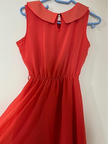 Abiye zımbalı elbise - Görsel 3