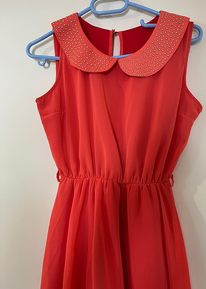 Abiye zımbalı elbise - Görsel 2