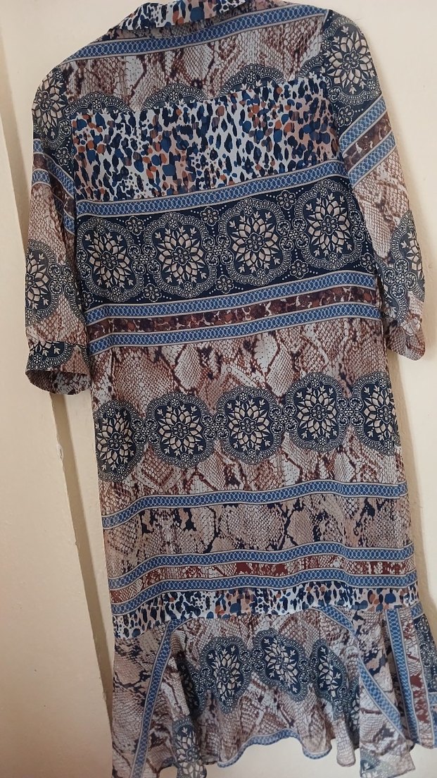 Bohem  şofon Elbise - Görsel 2