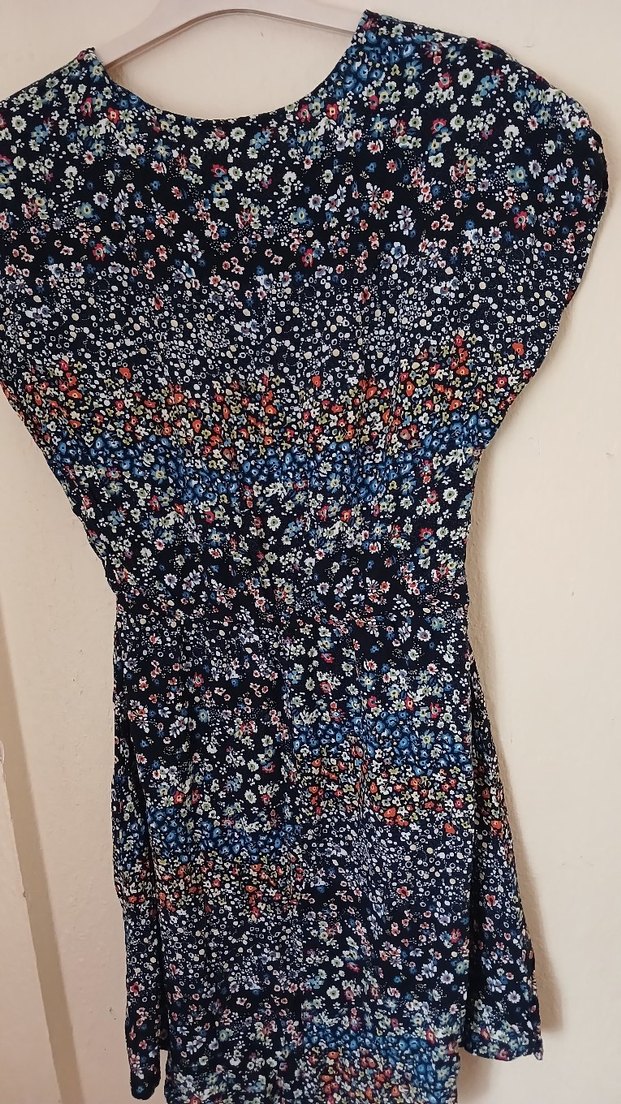 Bohem Tarzı Kısa Kollu Midi Elbise - Görsel 2