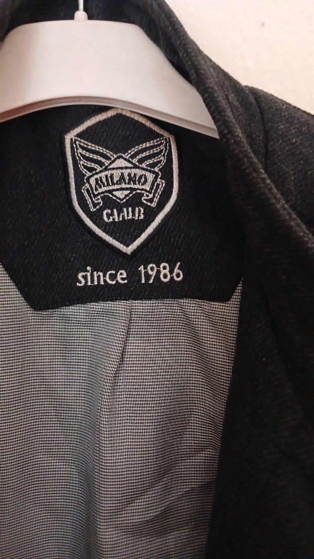 Düğmeli Gri Midi Erkek Ceket - Görsel 3