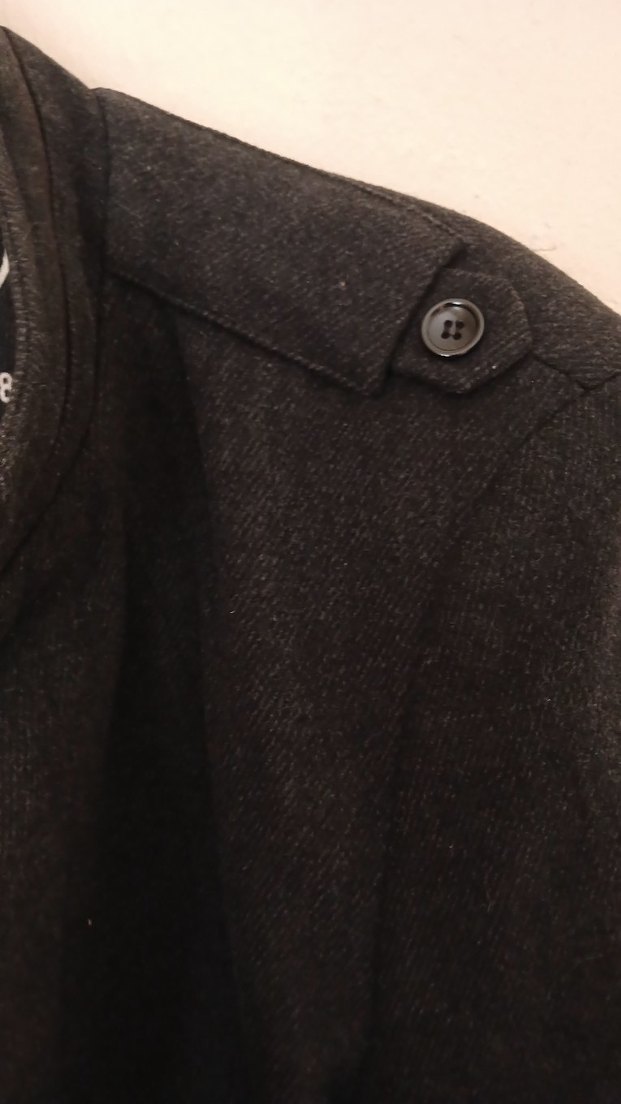 Düğmeli Gri Midi Erkek Ceket - Görsel 4