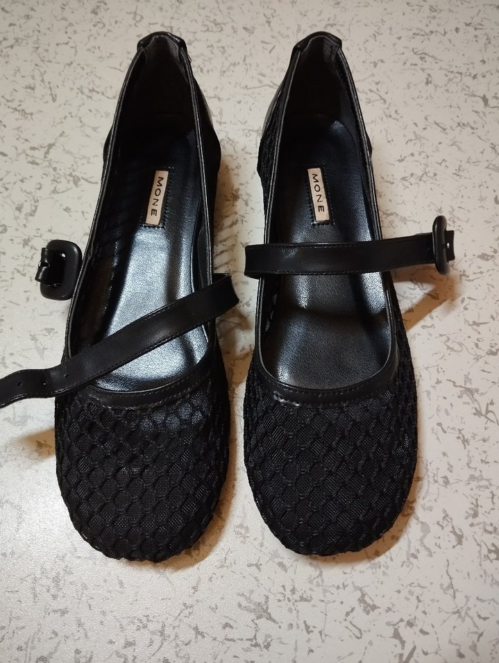 Kare Topuklu Siyah Yılan Desenli Tokalı Kadın Babet - Görsel 2