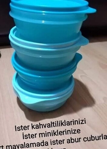 Tupperware saklama taşıma kap 4 lü set fırsat 300 ml