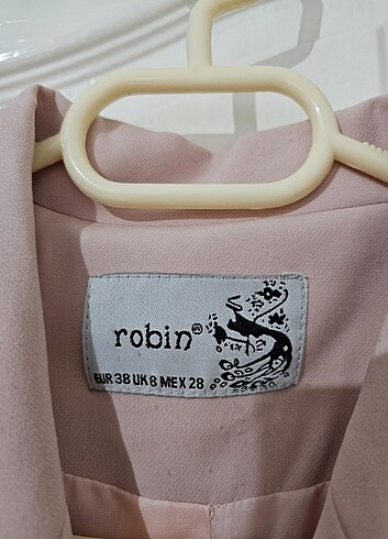 38 Beden pembe Renk Pudra blazer