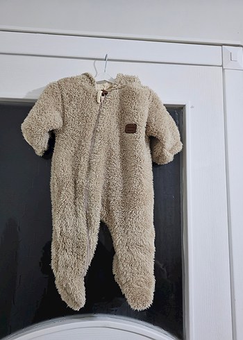 Kürklü Kapüşonlu Bebek astronot Tulumu - Görsel 2