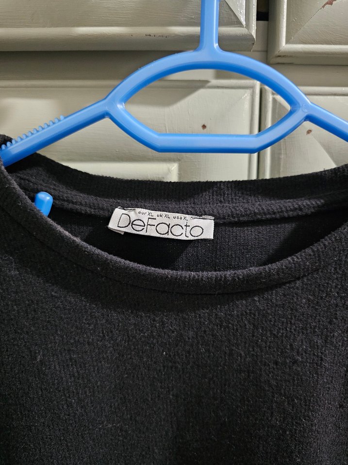 Siyah Kadın Sweatshirt ve Pantolon Takımı - Görsel 4