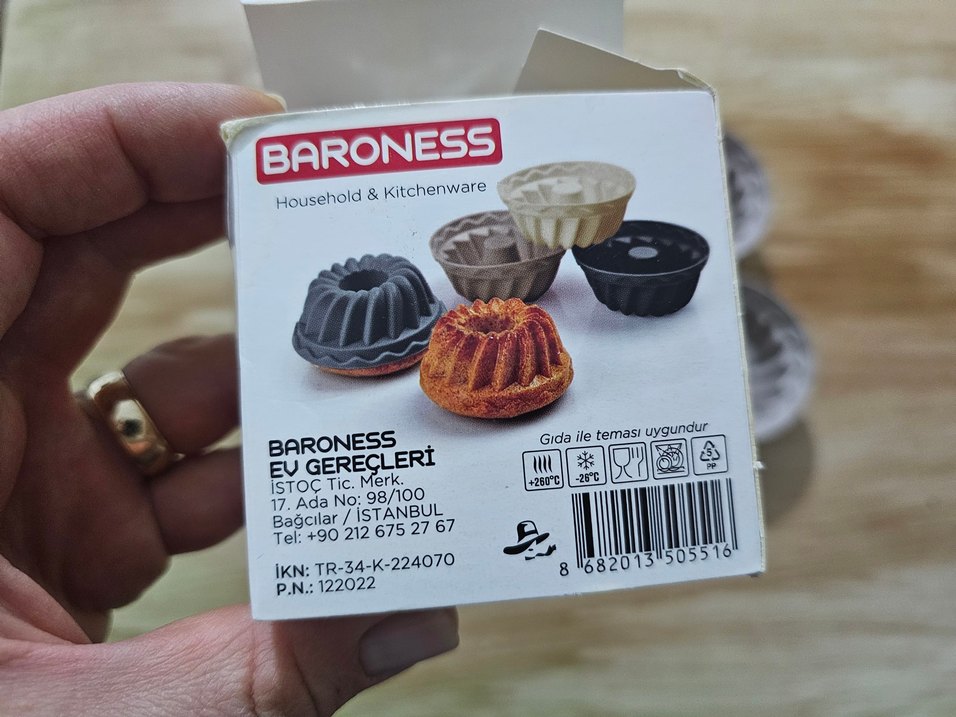 12'li Silikon Mini Muffin Kalıbı - Görsel 4