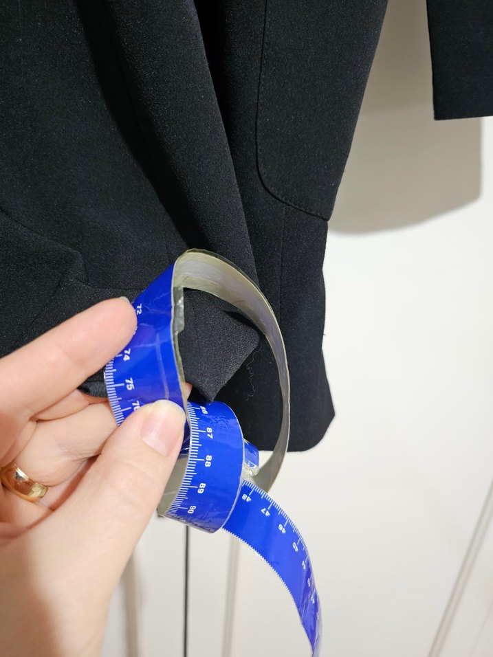 Kadın Siyah Kemerli Blazer Ceket - Görsel 5