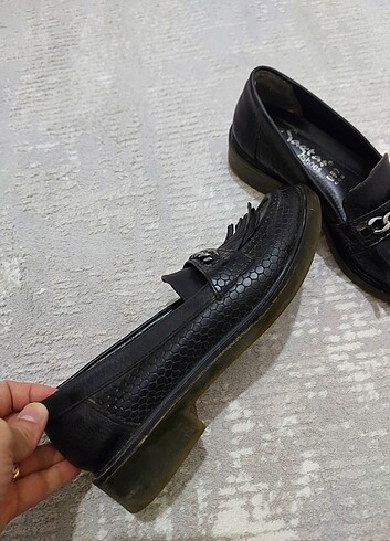 36 Beden siyah Renk Loafer espadril 