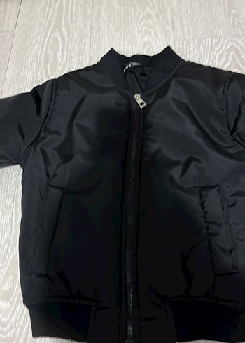 Siyah Fermuarlı Kadın Street Wear mont - Görsel 2