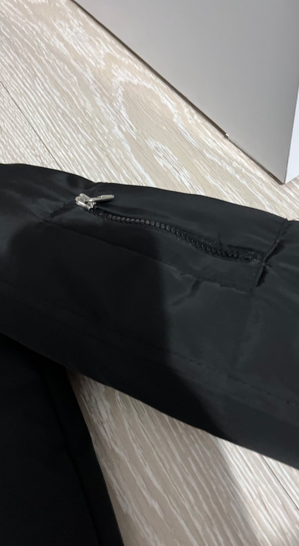 Siyah Fermuarlı Kadın Street Wear mont - Görsel 3