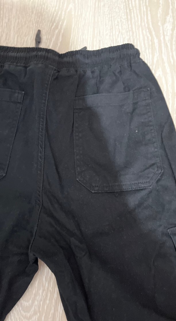Siyah Rahat Kesim Erkek kargocu pantolon 30 beden - Görsel 3