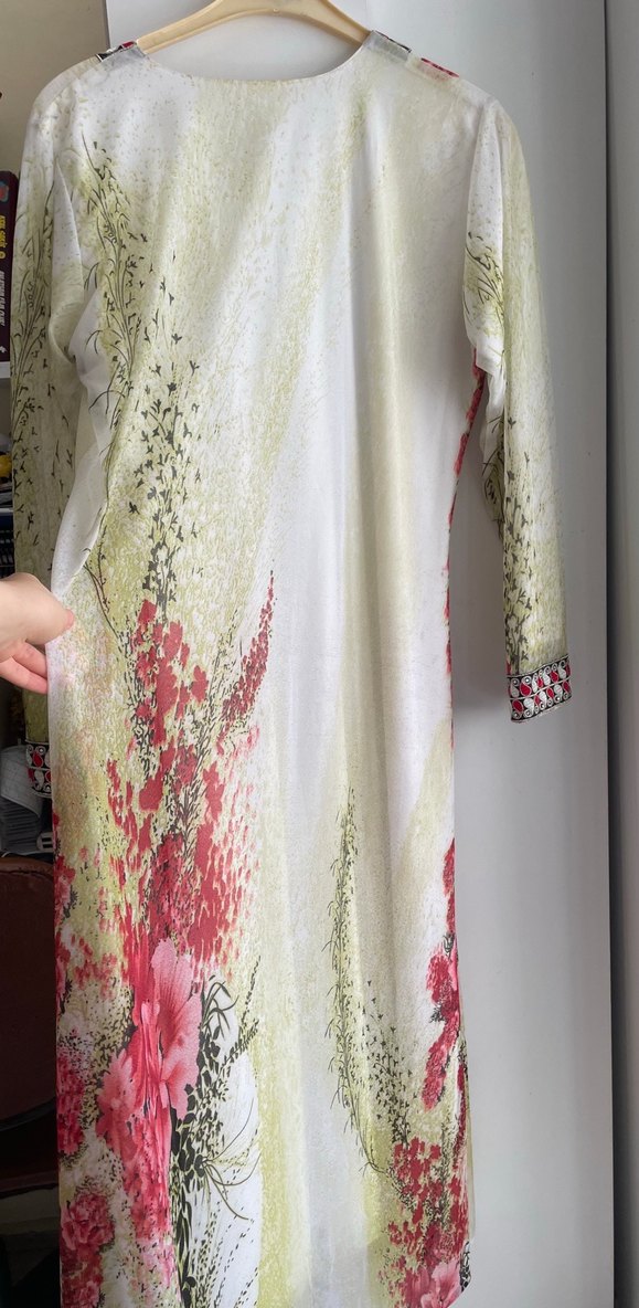 Çiçek Desenli Uzun Elbise - Görsel 2