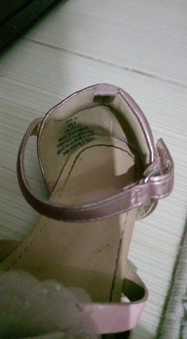 Pembe Fırfırlı Kız Çocuk Sandalet - Görsel 3