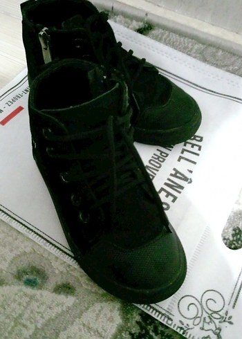 Bot Çocuk Siyah Baskılı Kauçuk Bot - Görsel 2