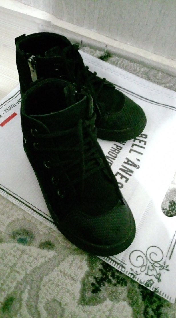 Bot Çocuk Siyah Baskılı Kauçuk Bot - Görsel 2