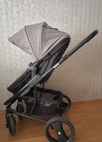Gri siyah Bebek Arabası - Görsel 5