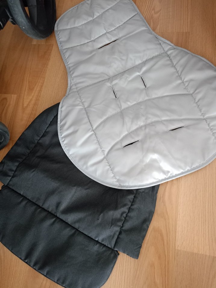 Gri siyah Bebek Arabası - Görsel 3