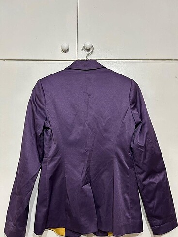 s Beden mor Renk Vintage Blazer Ceket