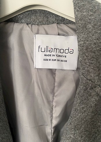 Gri Uzun Kadın Kaban - Görsel 4