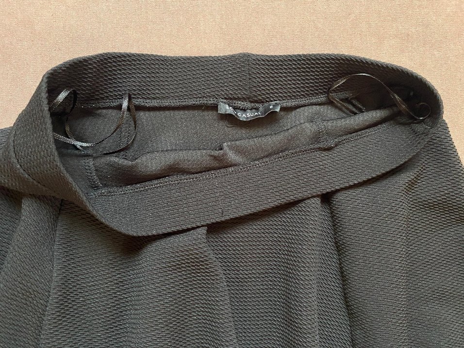 siyah pilili Midi Kadın Etek - Görsel 2