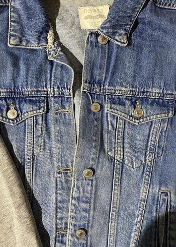 Gri Kollu Denim Ceket - Görsel 2