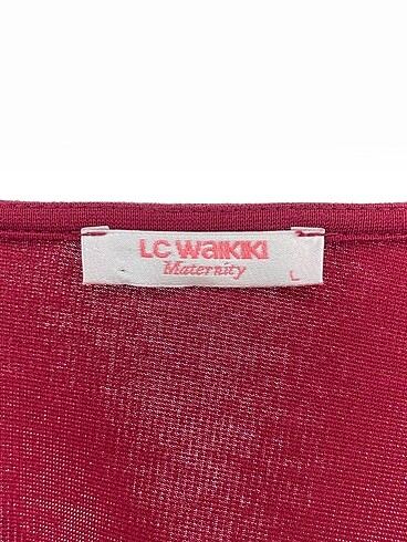 l Beden bordo Renk LC Waikiki Kısa Elbise %70 İndirimli.