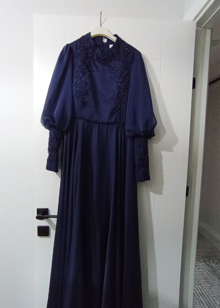 Lacivert saten - Görsel 2