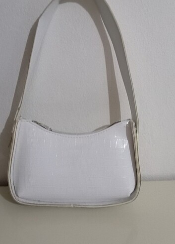 Beyaz kol çantası  - Görsel 3