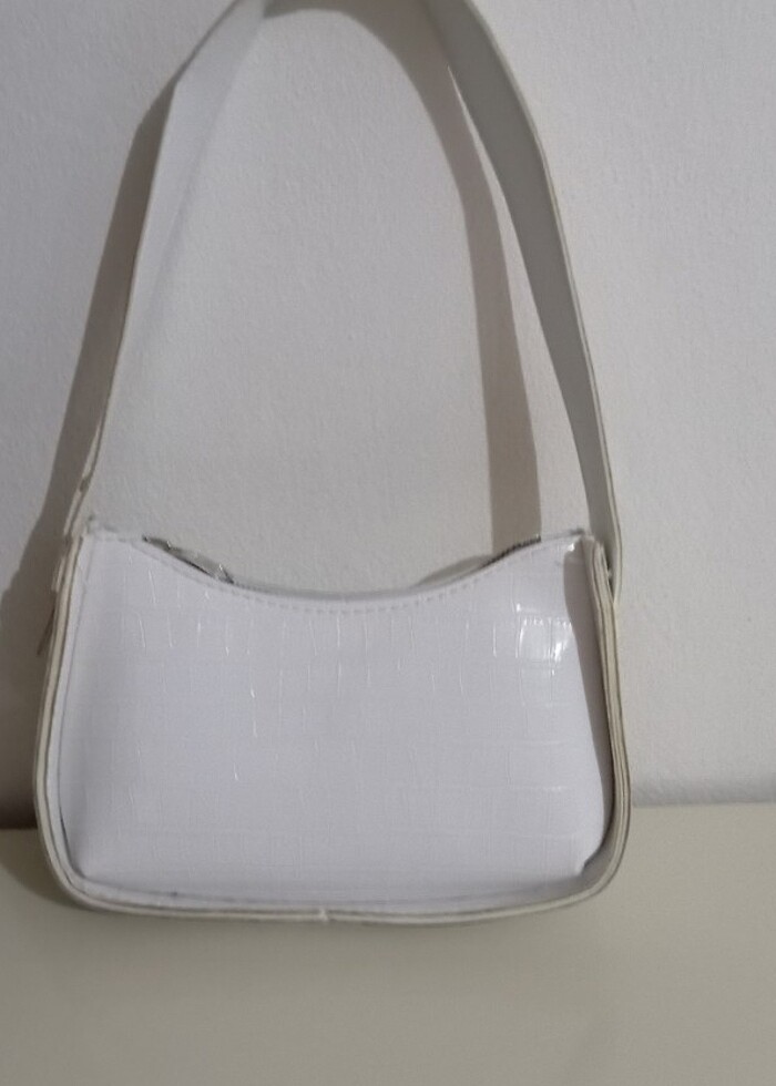 Beyaz kol çantası  - Görsel 3