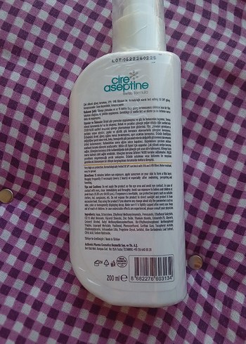 Diğer Cire Aseptine Bebek Güneş Koruyucu Losyon SPF 50+