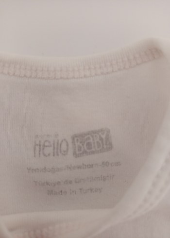 Beyaz Bebek Atlet Çıtçıtlı 2'li Set - Görsel 2