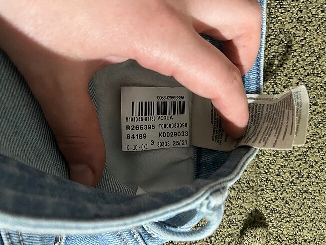 26 Beden mavi Renk Mavi pantalon