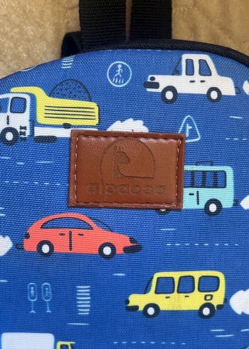 Renkli Desenli Mavi Çocuk Okul Çantası - Görsel 2