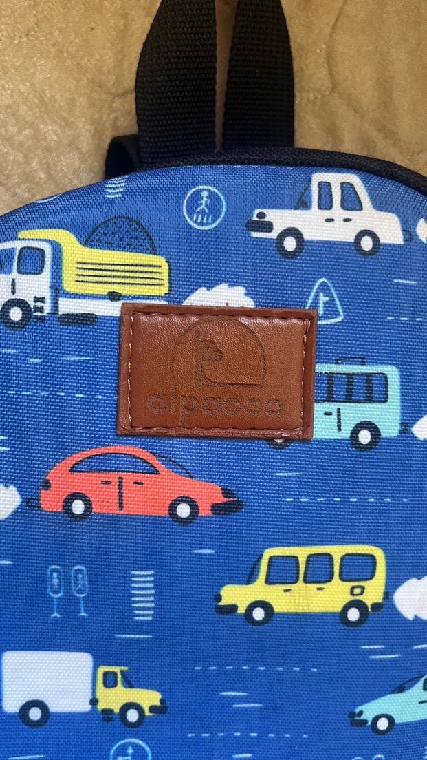 Renkli Desenli Mavi Çocuk Okul Çantası - Görsel 2